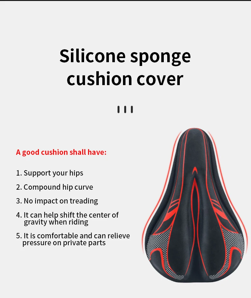 3D GEL Bicycle Saddle Cover Men Women MTB Road Cycle Selle Velo Route Coprisella Bici Asiento Bicicleta Gel Soft Bike Seat Cover bicycle saddle cover bicycle seat cover