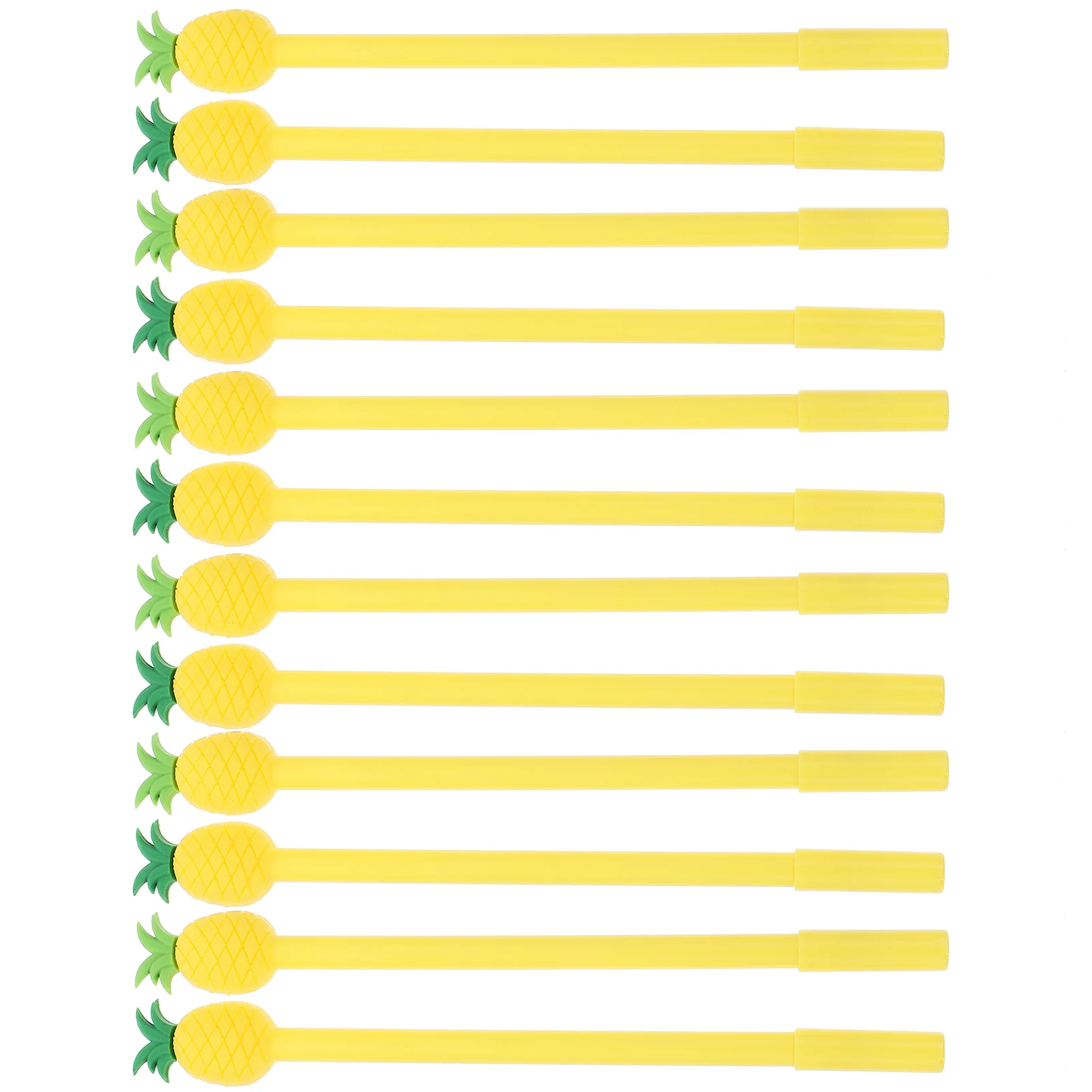 12 Pcs Pineapple Pen Writing Shaped Gel Pens School Supplies Students Stationery Office