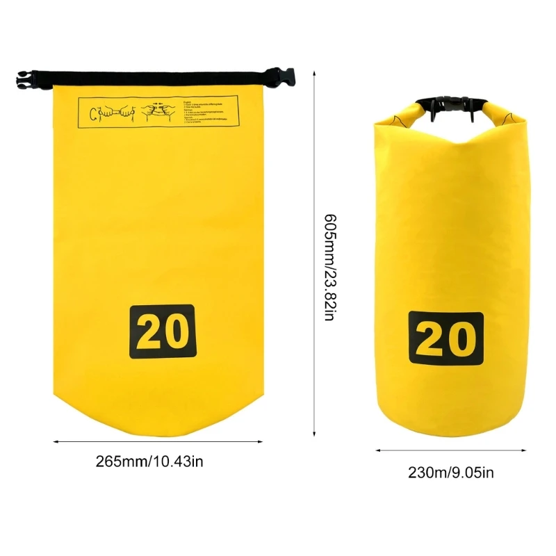 Sand Anchors Dry Bag Small Anchors Dinghies System Waterproofs Dry Bag for Kayaking, Boatings, Water Sports 24BD