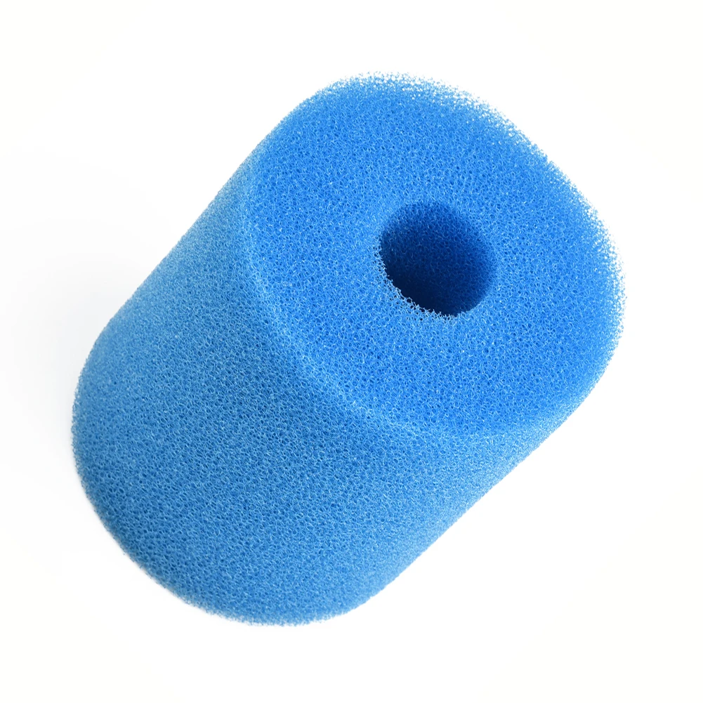 Teilfilter-Schwamm-Zubehör, Ersatz, wiederverwendbar, für Schwimmbad, waschbar, blauer Filter für Intex Typ H