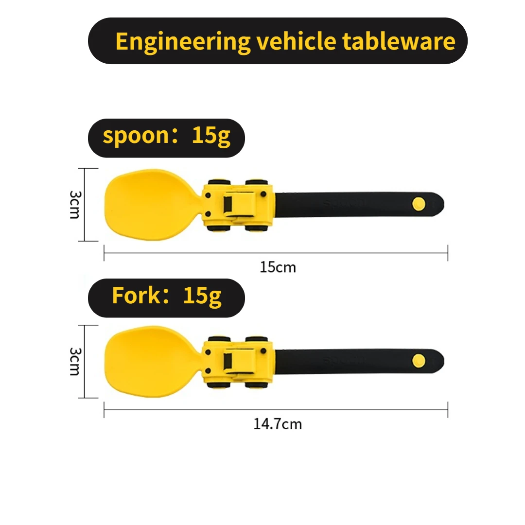 Baby Utensils Spoon Fork Set Kids Racing Cartoon Design Cutlery For Children Tableware Babies Training Feeding 5