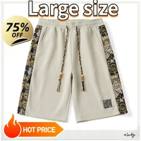 (40-150kg)Large Size Men's Shorts, Summer Casual Work Pants, Korean Version Trendy Shorts, Plus Size Shorts 5XL 6XL 7XL 8XL 1