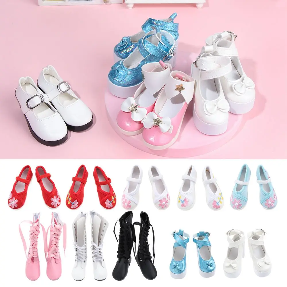 Fashion 1/3 PU Leather 22 Styles Play House Accessories Fabric Shoes 60cm Doll Boots Differents Color |