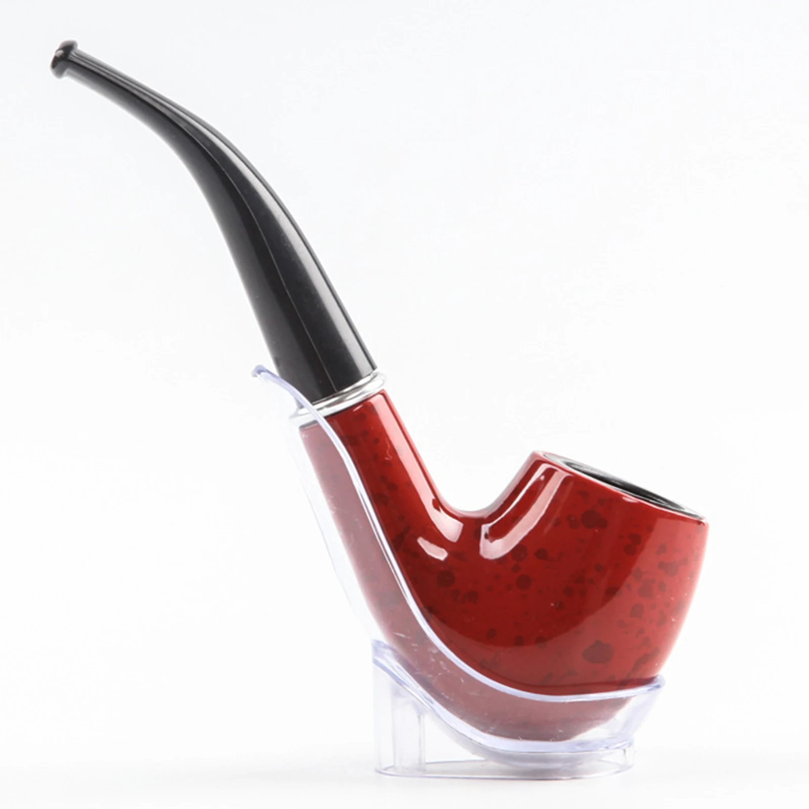 Tobacco Pipe Herb Smoking Pipe Smoking Pipe 1pc Dry Smoke Tobacco Pipe Tobacco Pipe With Filter Core Curved Circulation Filter Iron Pot Tobacco Pipe