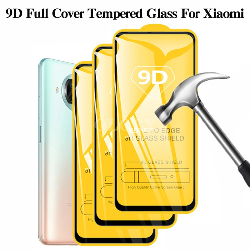 

1-3Pcs 9D Full Cover Tempered Glass For Xaiomi Mi10T Pro Mi 10 T Lite 10T 5G Screenprotector Front Film Xiamoi MI 10T Pro Glass