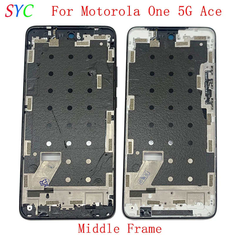 

Средняя рамка Центральная Крышка корпуса КОРПУСА ДЛЯ Motorola One 5G Ace Телефон металлическая рамка ЖК-дисплея запасные части