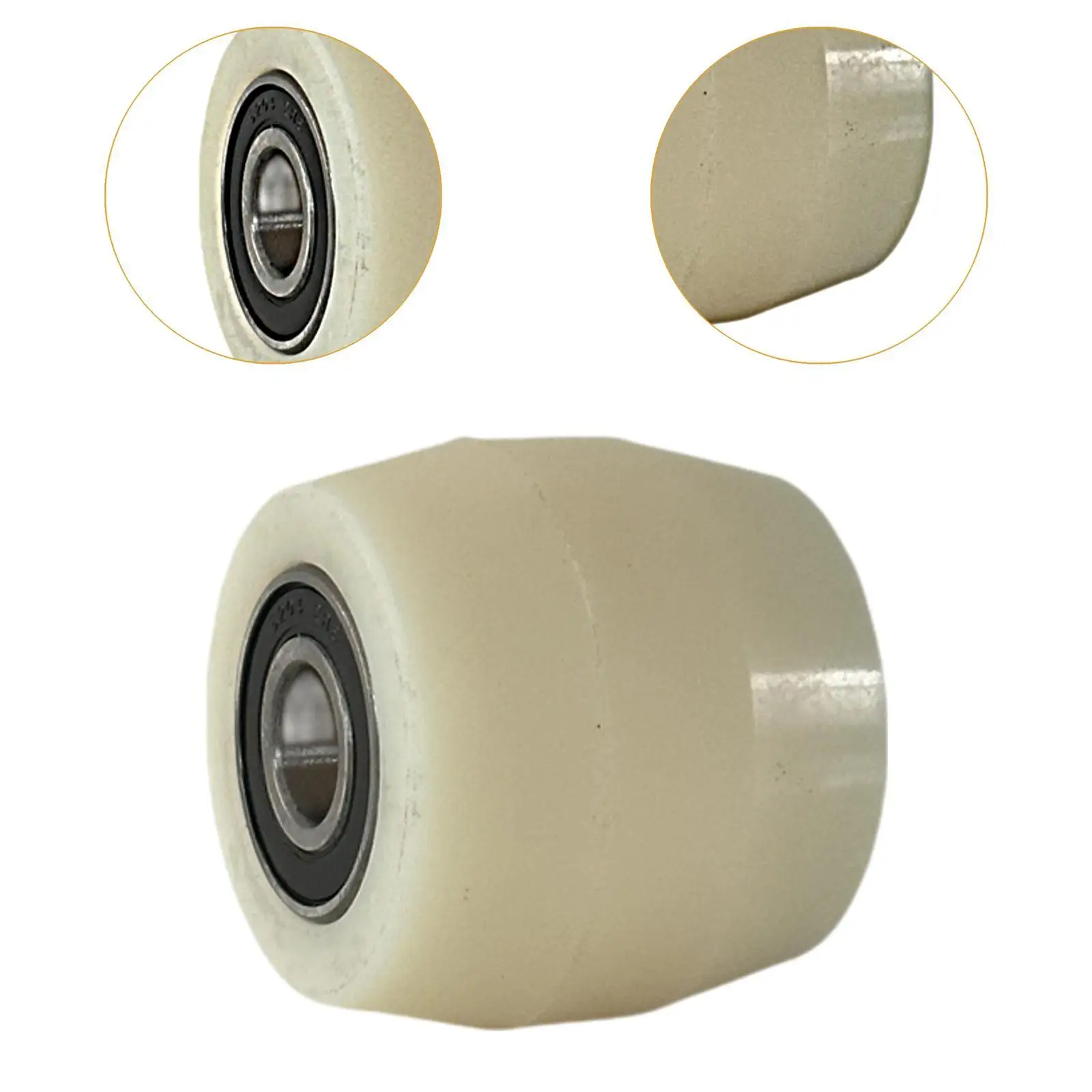 2 Pieces Roller Wheel with Bearings Ground Bull Cart Forklift Wheel Forklift Casters CNC Guiding Wheel ID 20mm Truck Load Wheel
