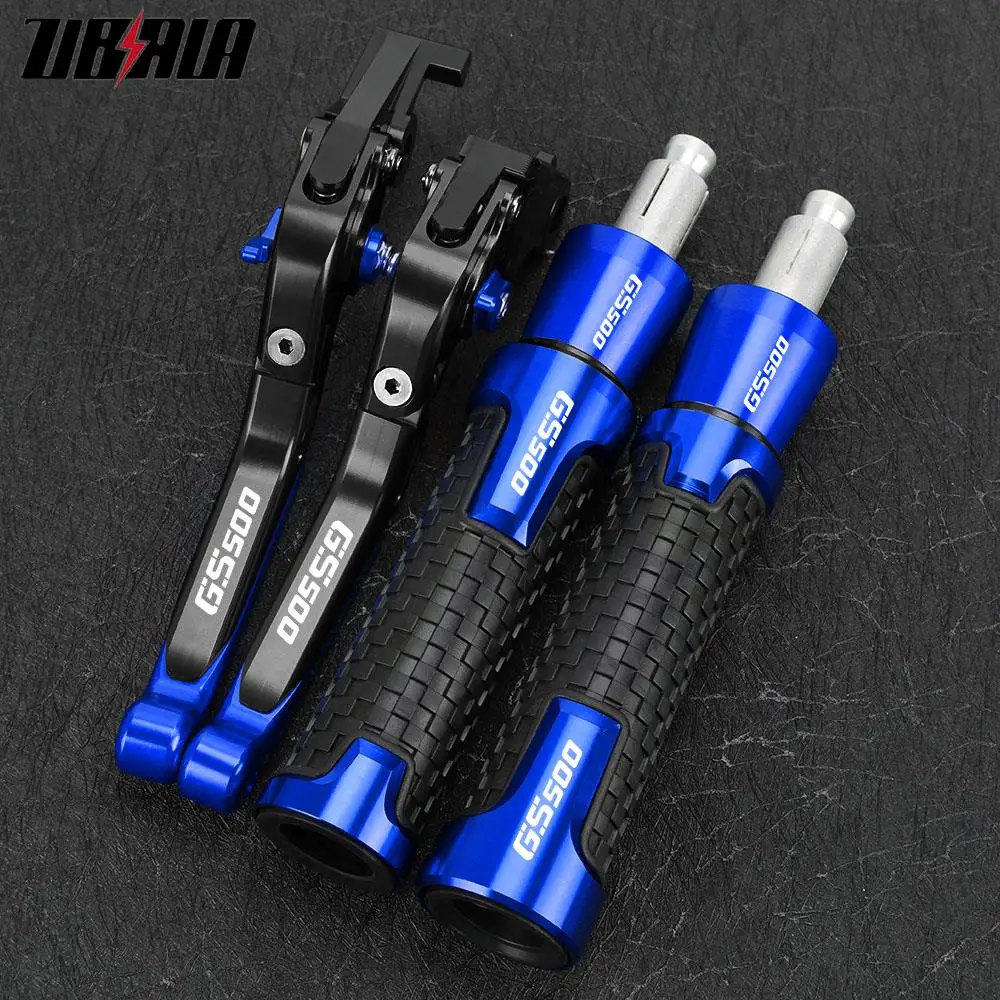 

Motorcycle For Suzuki GS500 1989-2008 2007 Extendable Brake Clutch Levers Handlebar Handle Grips Ends Caps Slider Accessories