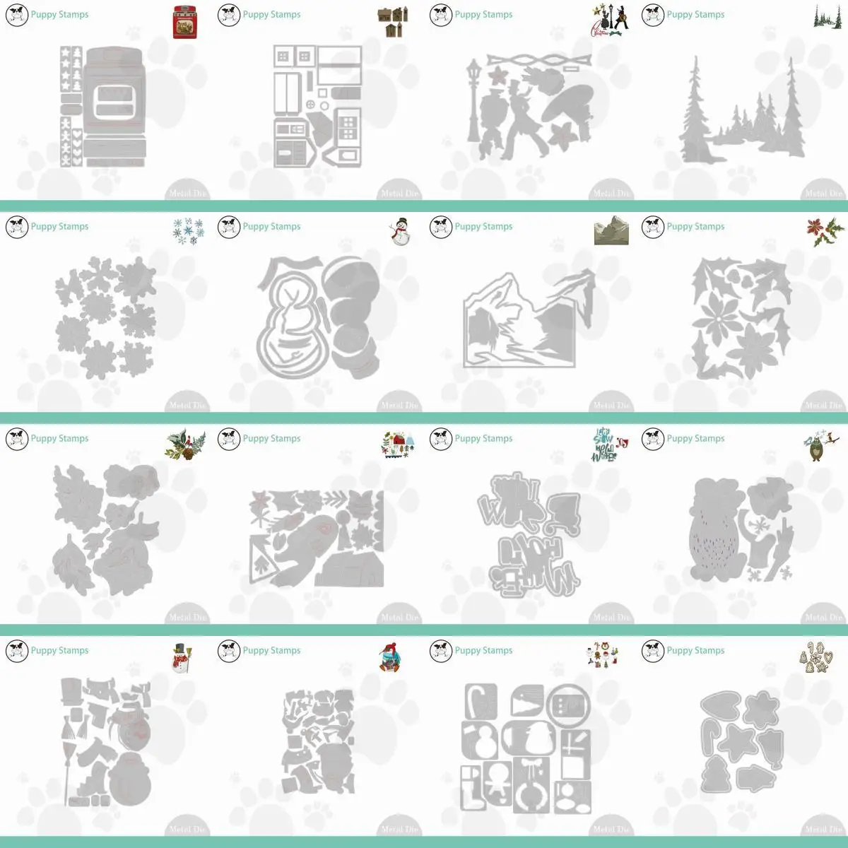 

Christmas Collection Metal Cutting Dies for Making Card Scrapbook Embossed Paper Album Diy Craft Knife Mould Template Decoration