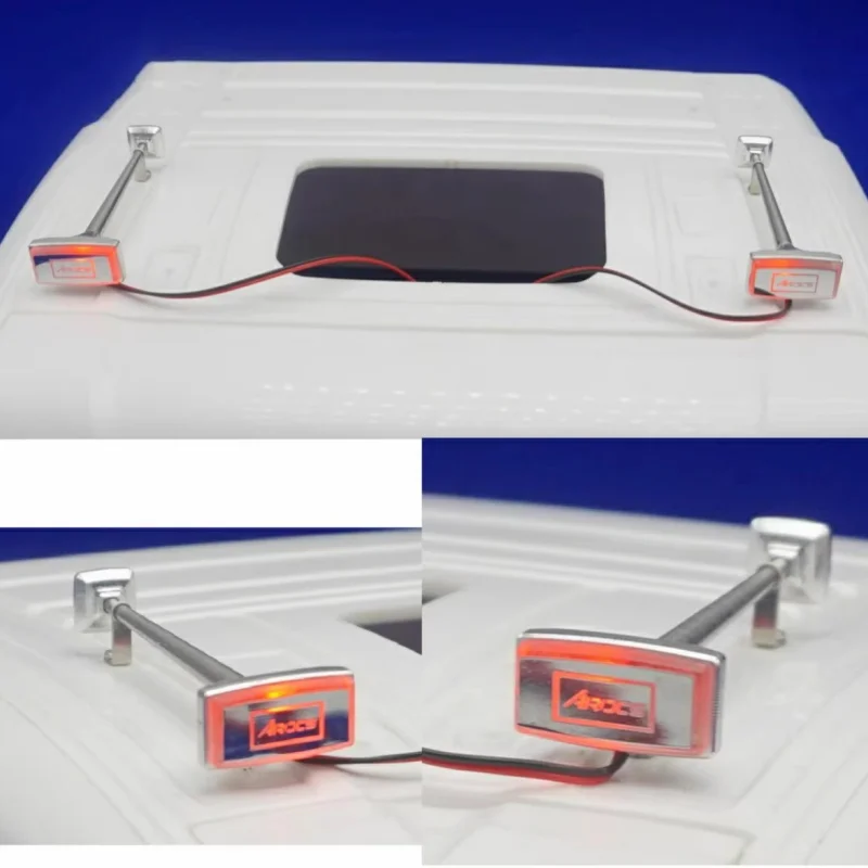 Tamiya Hadley Horn LED Logo Light Air Horn Lamp for Tamiya 1/14 RC Truck Scania 770s 56371 Volvo Tractor RC Trailer LESU Parts 2