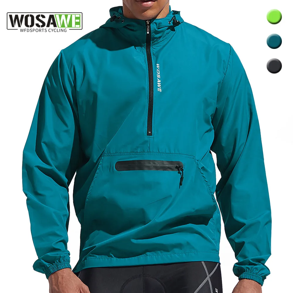 Cycling Jacket Cycling Clothes WOSAWE Men's Cycling Hoodies Jacket Waterproof cortavientos ciclismo hombre MTB Bike Hooded Jackets Bicycle Windbreaker M-3XL
