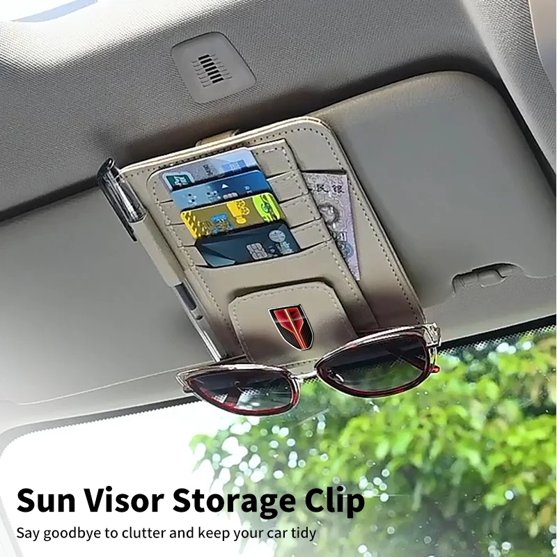 Car Sunvisor Organizer Card Storage Clip Supporto Per Occhiali Da Sole Per Hongqi H5 H6 H7 H9 E-Qm5 Hs3 Hs5 Hs6 Hs7 E-Hs3 E-Hs9 Ls5