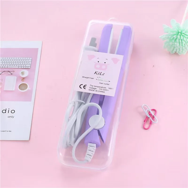 New Ceramic Hair Styling Tools Mini Hair Straightener Curling Iron Straightening Iron Beard Straightener