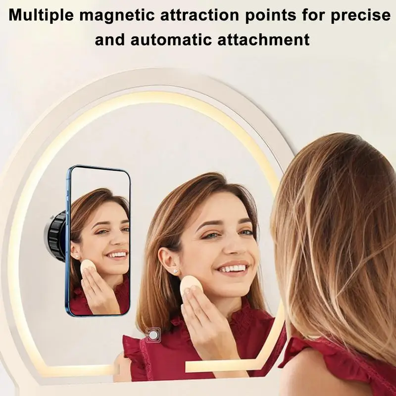 Wireless Car Charger Magnetic Phone Stand 15W Radiating Smart Charger With Mood Light For Road Trip Vehicle Truck Console Daily