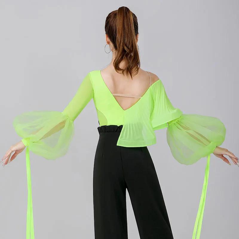 Woman Modern Dancing Clothes Women Ballroom Dancing Leotard Jumpsuit Latin Clothes Zy162-3