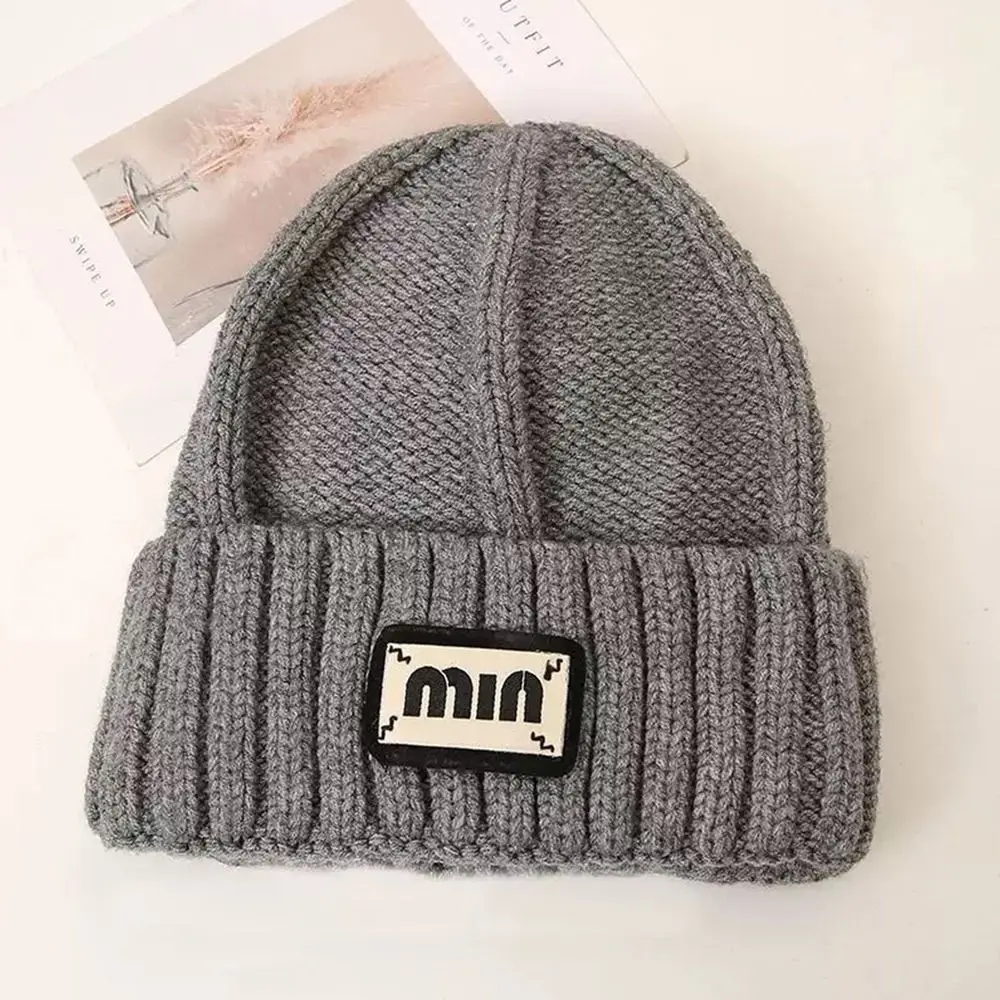 Fashion Warm Winter Hats Ear Protection Soft Knitted Cap Cute Beanie Hats Toddler