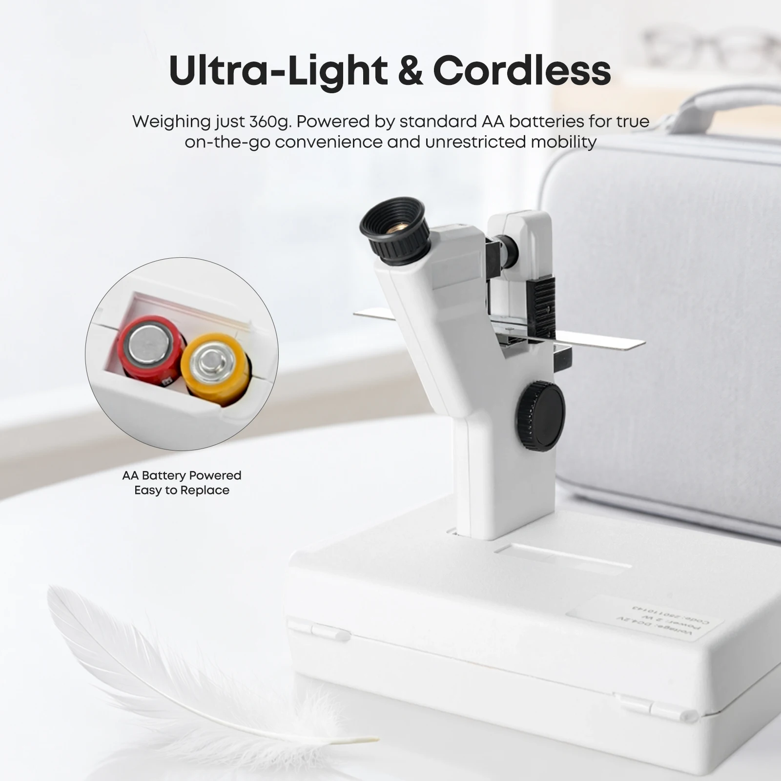 Lentimetro portatile AC/DC CP-1B Focimetro particolare Strumento ottico Focimetro Optometria Machinemanual Lensometer Lens Test - Image 6
