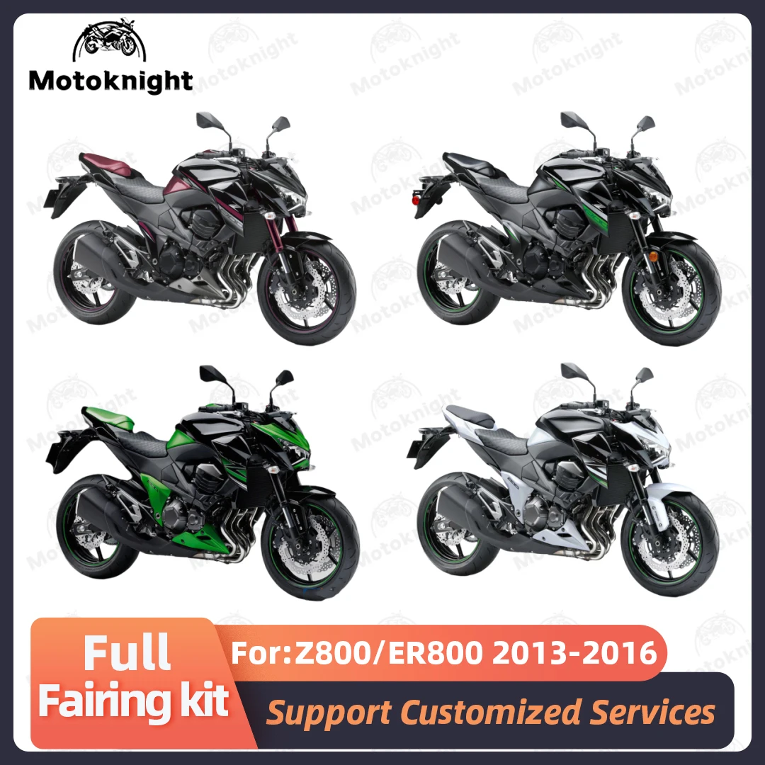 Faro Delantero De Motocicleta Para Kawasaki Z800 2013-2014 - Carcasa Negra, Reflectante Cromado, Transparente