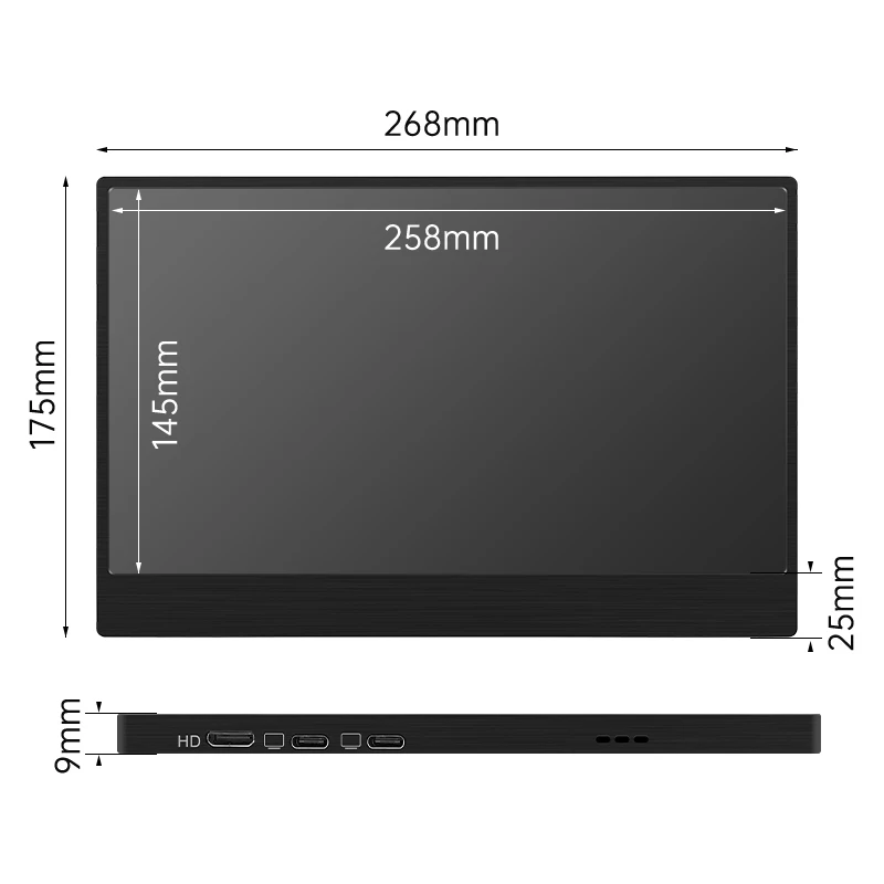 VESA LCD ޴ , 1080p Ǯ HD IPS ÷, PS4, PS5, Xbox, TV ڽ, º, ƮϿ, HDIM CŸ , 11.6 ġ