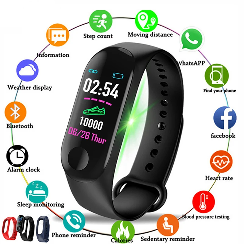 Connected Watch Child Sports Fitness Bracelet Heart Rate Blood Pressure Smart Watch Men Women Kids Smart Watch For Girls Boys 2