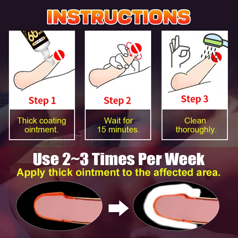 Sex Delay Cream For Man Anti Premature Ejaculation Prolong 60 Minutes Reduce Sensitivity Ointment 1Pcs penis enlargement ointment sex delay cream