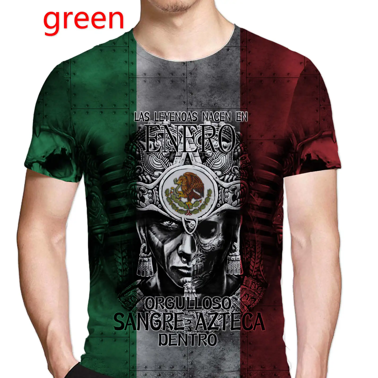 

Fashion Native Pattern 3d Printed T Shirt Aztec Warrior Mexican Armor Cosplay Casual Short Sleeve Tee