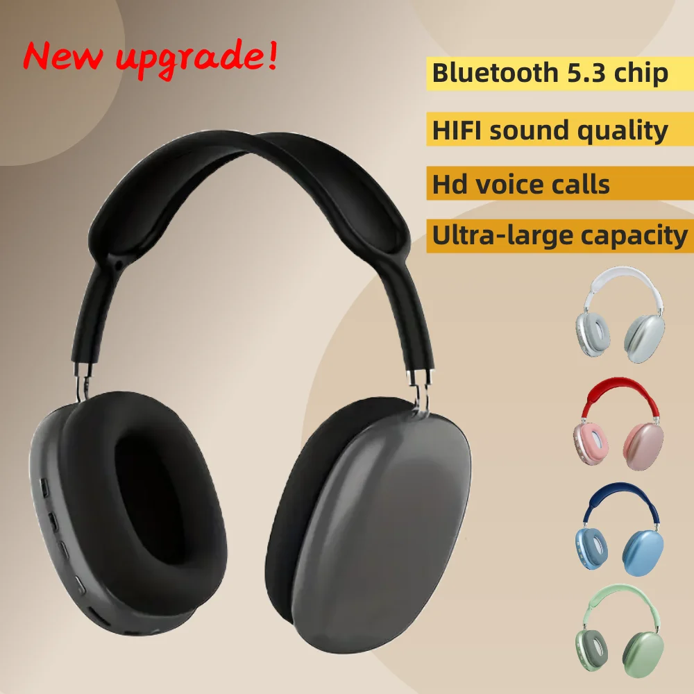 Wireless Bluetooth Headset Sports Gaming Headset Hifi Stereo Noise Cancelling for Phone PC 2