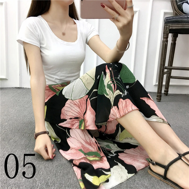 New fashion women's skirt summer casual chiffon women's skirt