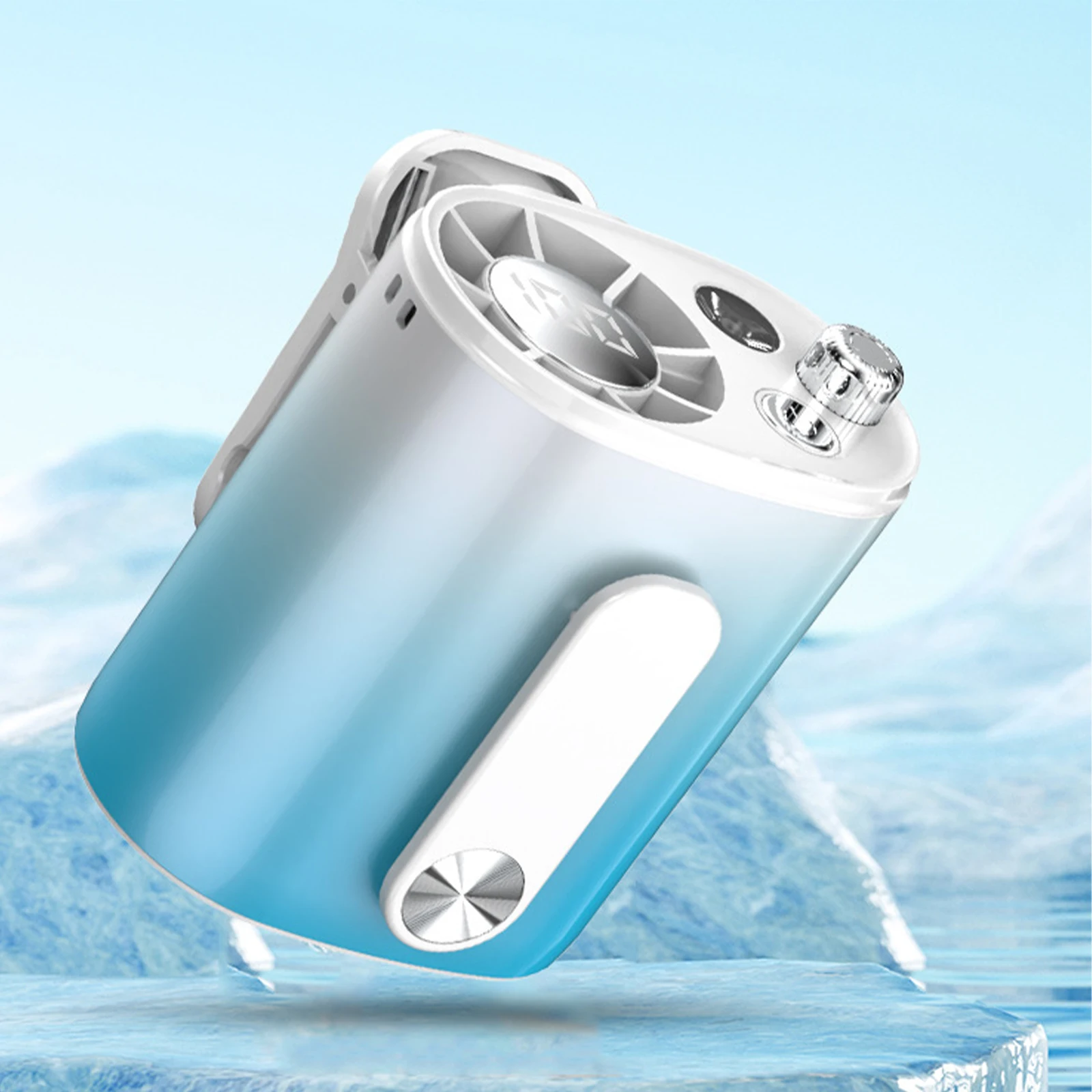 클립형 휴대용 선풍기 USB 충전식 개인용 냉각 미니 선풍기 3000mAh 배터리 자동차용 LED 디스플레이가 있는 유모차 선풍기