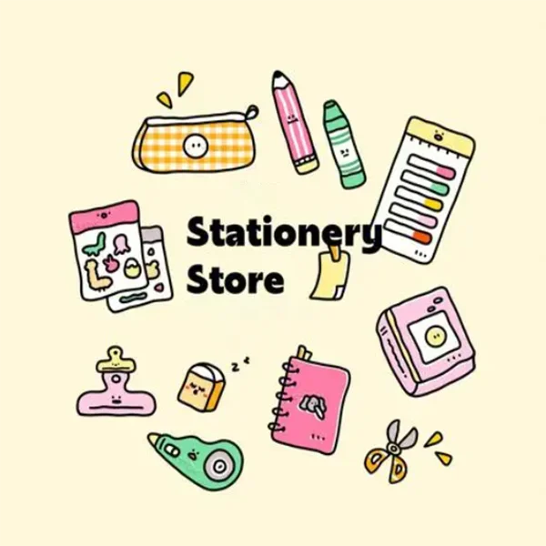 Colorful Stationery Supplies Store