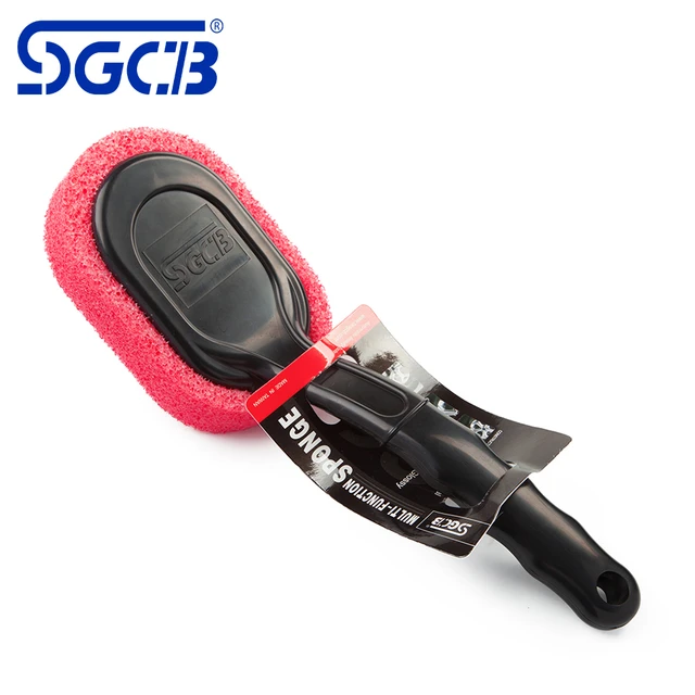 SGCB Car Hand Wax Applicator Pad Kit 3 Inch Dia Sponge Tire Dressing  Applicator Pad with Grip for Rubber Tires Exterior - AliExpress