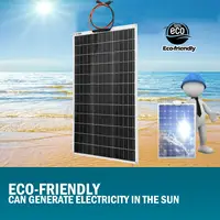 Panneau solaire monocristallin flexible 200W 18V, adapté au camping et aux sorties, aux batteries de camping-cars, aux maisons et aux bateaux 4