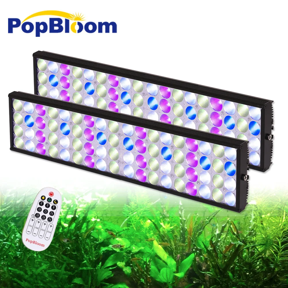 

PopBloom-Full Spectrum Aquarium plants Light, Dimmable Freshwater Led Aquarium Lamp with Timer For Aquatic Planted Fish Tank Led