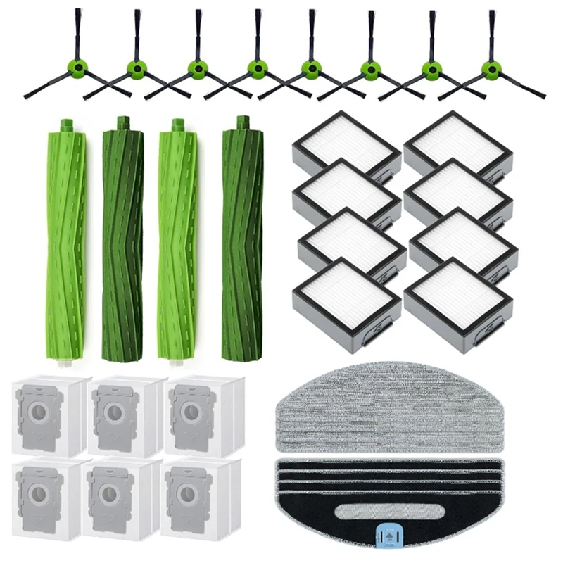 

Replacement Parts Accessories Kit For Irobot Roomba Combo J5+ I5+ Puls Vacuum Cleaner Roller Brush HEPA Filters Side Brushes