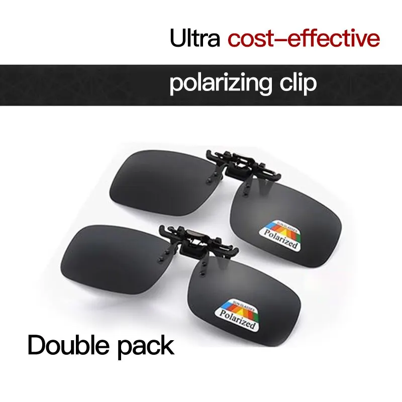 Polarized Sunglasses Clip Two Small Clip Lightweight Myopia Glasses Mirror Men