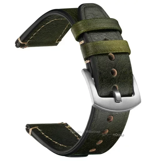 Vintage-Inspired Leather Watchband