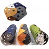 Splicing Cat Toy Felt Pom Nest Deformable Kitten Tunnel Collapsible Tube House Tunnel Interactive Pet Pusscat Security Sense