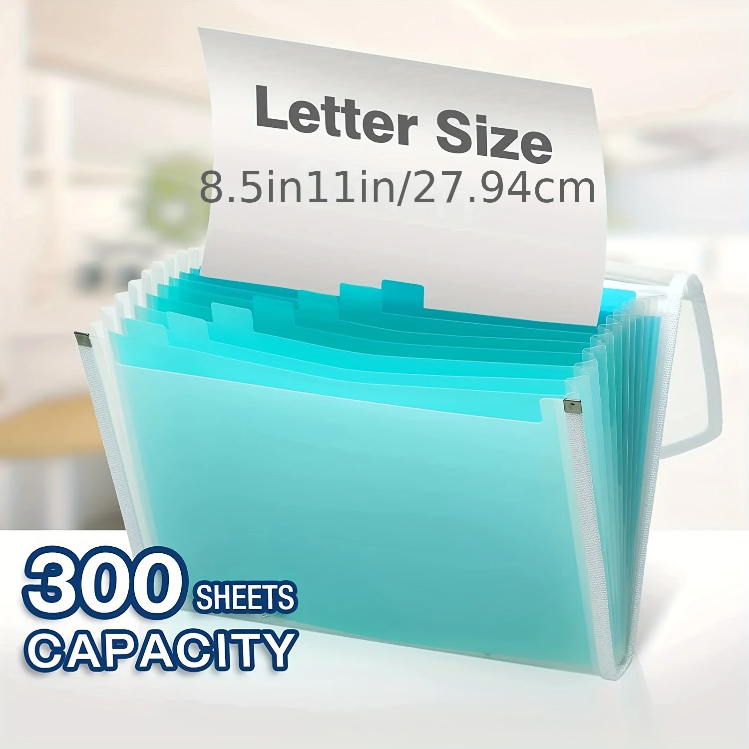 13 Pockets Gradient Organization Bag Student Stationery Office Supplies