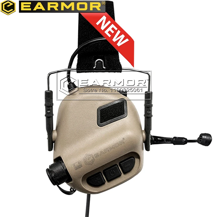 Earmor M32 Mod3 Headset Tactical Headphones Military Shooting Earmuffs / Aviation Noise