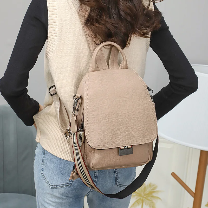 classy sling bags 2022 Women's Real Leather Backpacks High Quality Female Fashion Backpack For Girls School Bags Travel Backpack Ladies Sac A Dos awesome stylish backpacks Stylish Backpacks