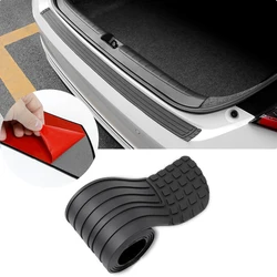 Universal Car Rear Bumper Anti - Scratch Protector Strip - Self - Adhesive Rubber Trunk Sill Guard Trim (Army green)