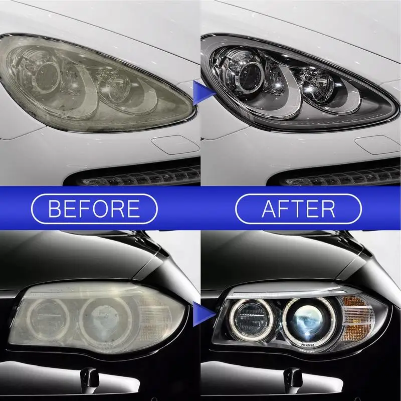 Car Headlight Restorer Kit Heavy Duty Repair Light Cleaner Headlight And  Taillight Polish Car Light Cleaner Restore Headlights - AliExpress