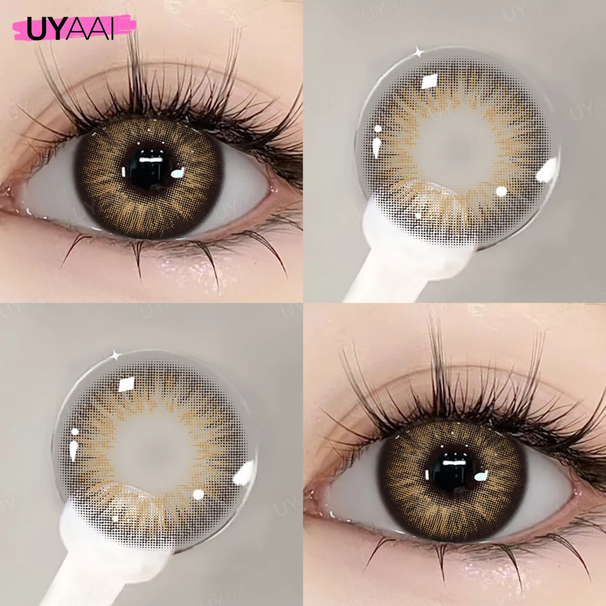 UYAAI Brown Series Color Contact Lenses - PATTAYA Edition for Natural Beauty and Realistic Look
