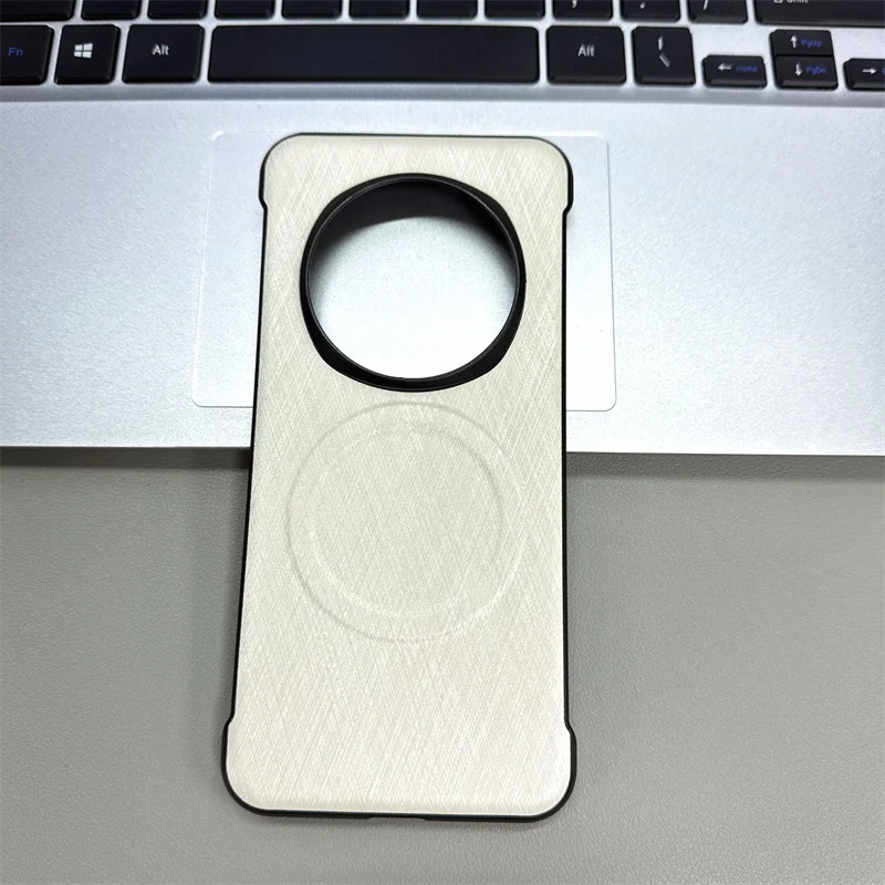 Luxury Ultra Slim Frameless Line Texture Magnetic Phone Case with Matte Finish