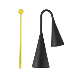 Two-Tone Double Bell Binaural Cowbell with Drum Stick - Percussion Instrument (J62)