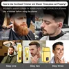 RUCHA Hair Clippers For Men T-Blade Nose Hair Trimmer Foil Shavers For Men Barber Kit 4 In 1 Professional Men Hair Clippers 2