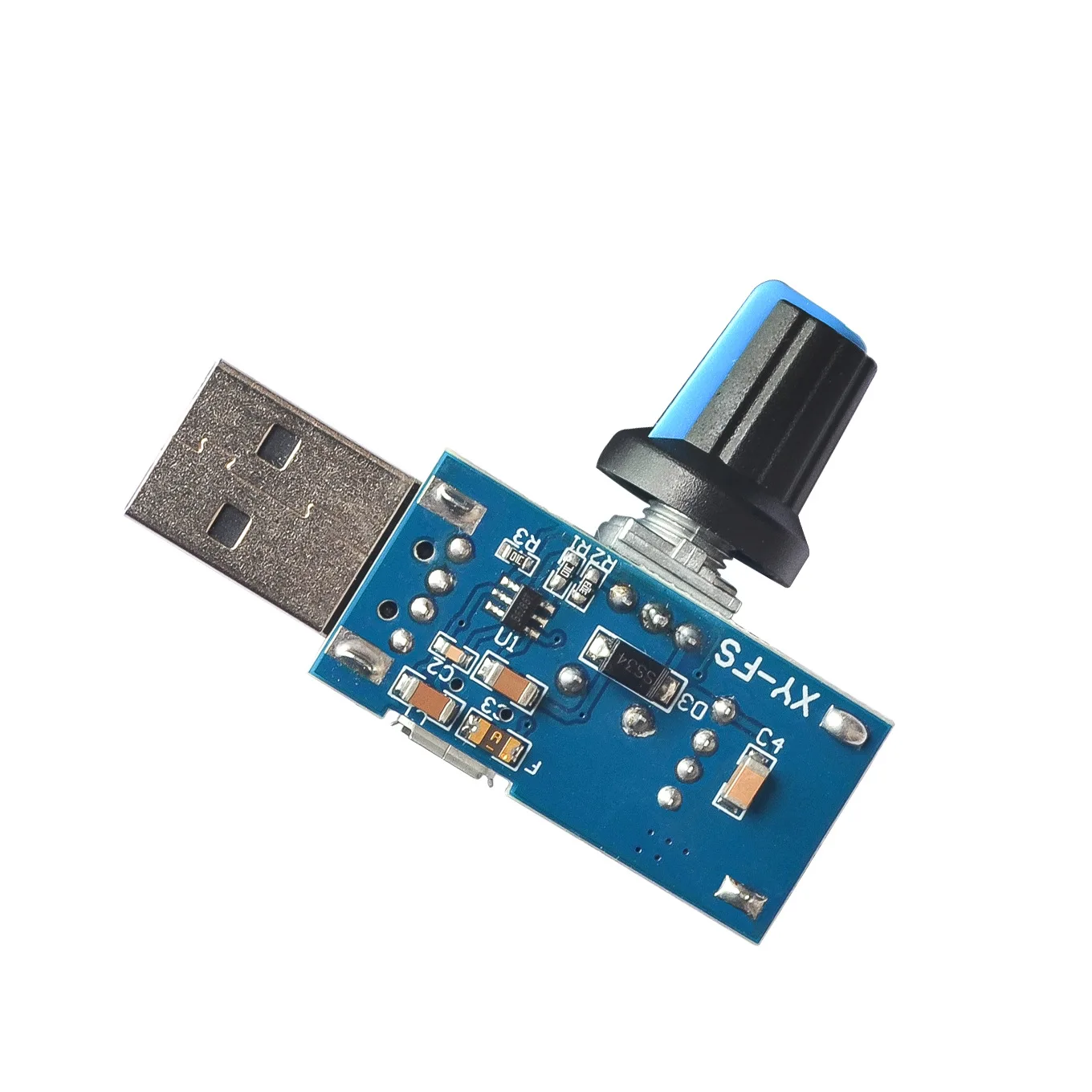 

USB fan speed regulator wind speed air volume adjuster cooling silent multi-speed office dormitory bedside mini