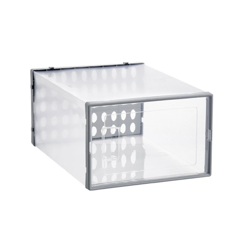 

Clear Plastic Shoe Storage Box Thickened Stackable Shoe for Case Drawer Type Container Collection Display for Dropship