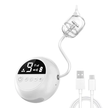 MAMIJOY Baby Nasal Aspirator Electric Nose Cleaner with Built-In Music & Night Light Rechargeable Nose Booger Sucker For Babies