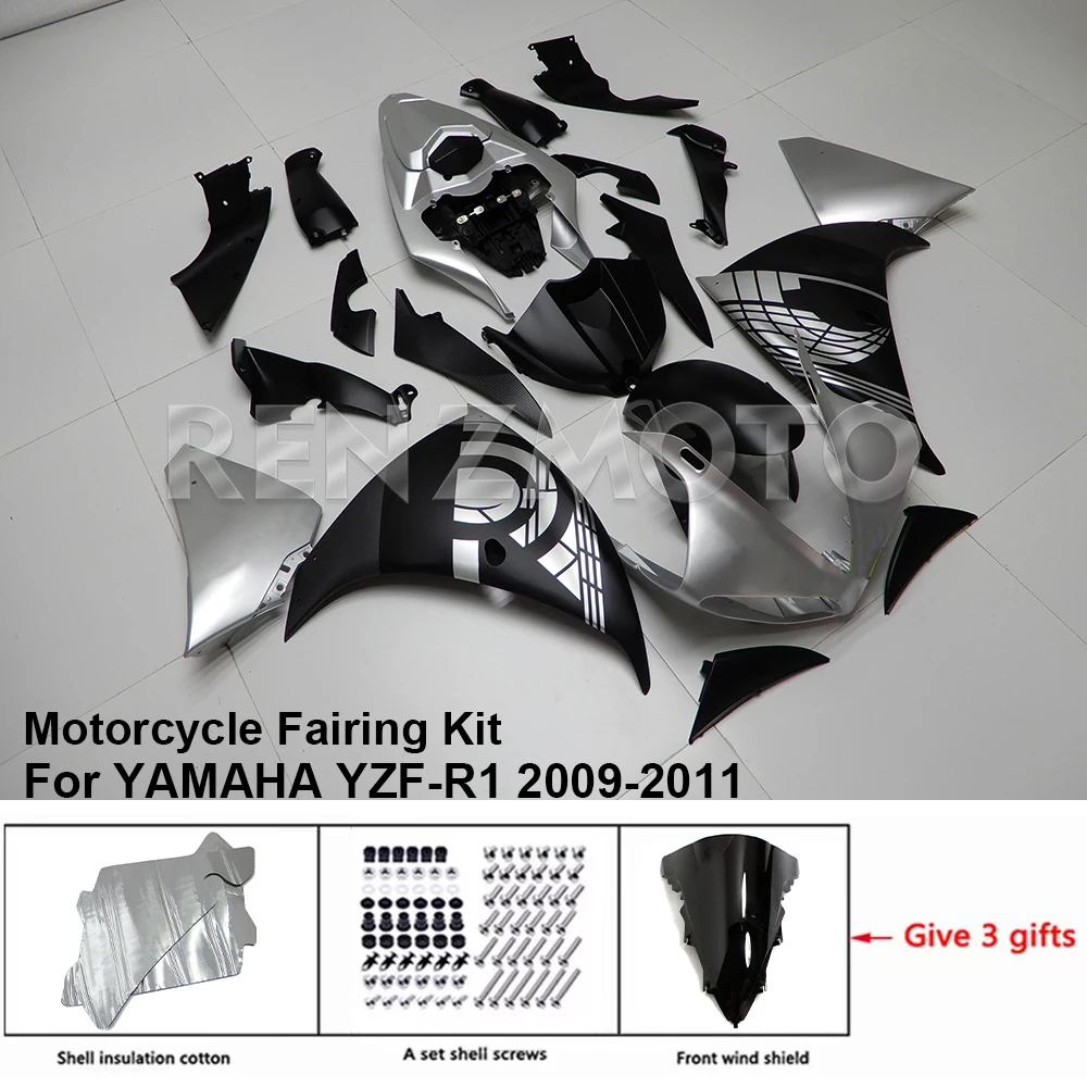 

YZFR1 Motorcycle Fairing Set Body Kit Plastic For YAMAHA YZF-R1 YZF R1 2009-2011 Accessories Injection Bodywork Y1009-118a